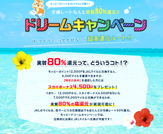 モッピードリームキャンペーン