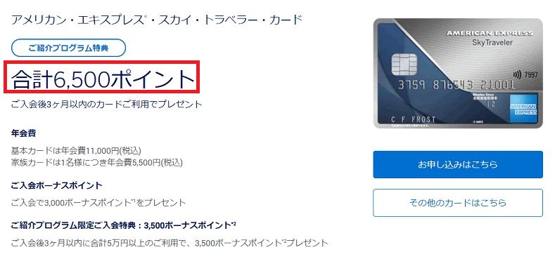スカイトラベラー入会特典
