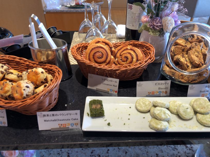 ラウンジティータイムのお菓子