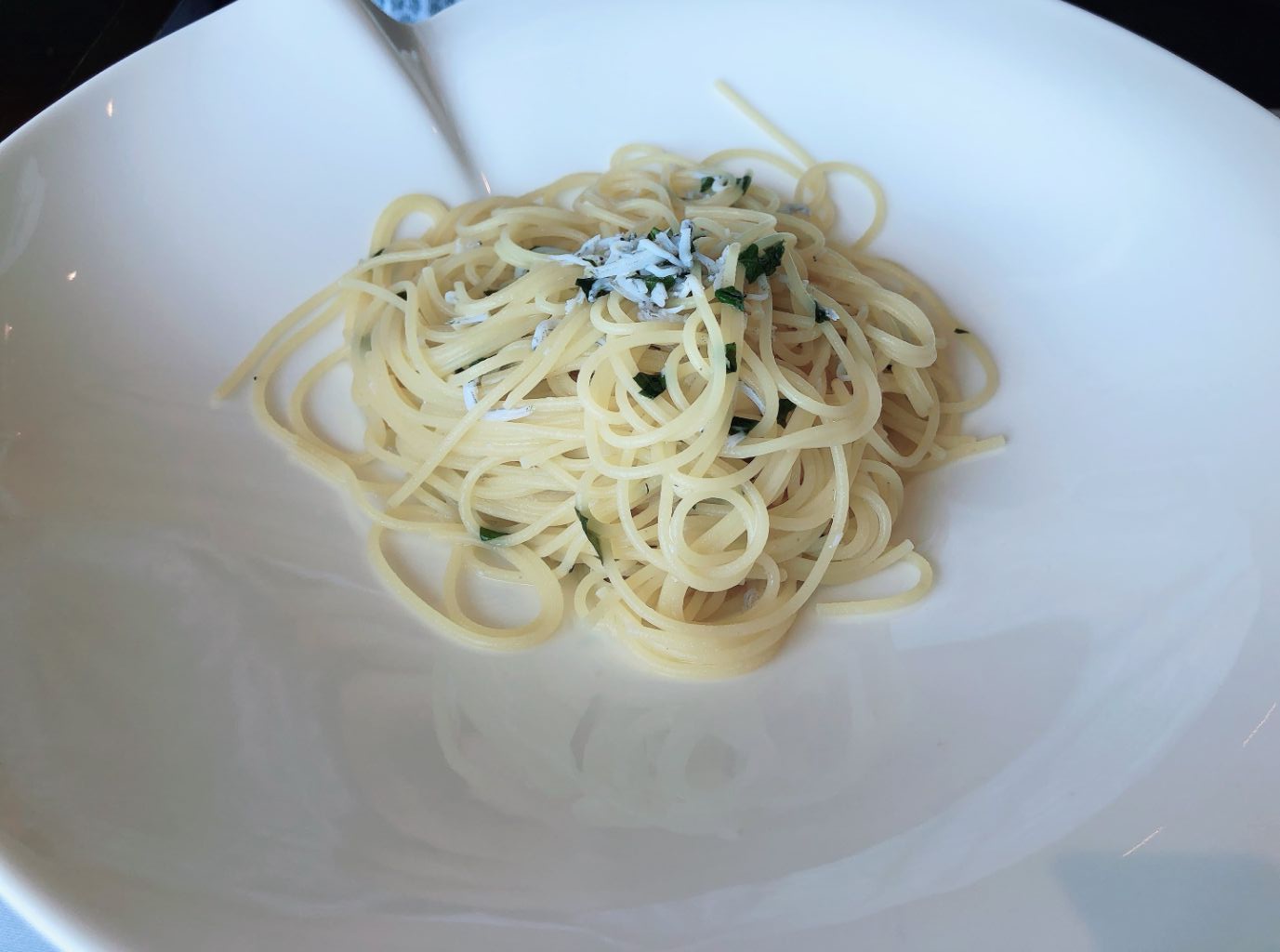 シラスのパスタ