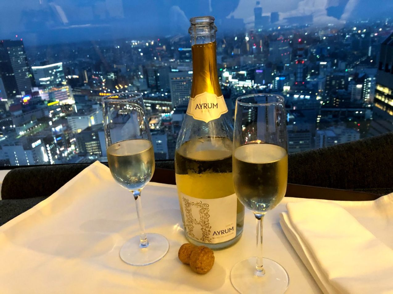 スパークリングワインも飲み放題