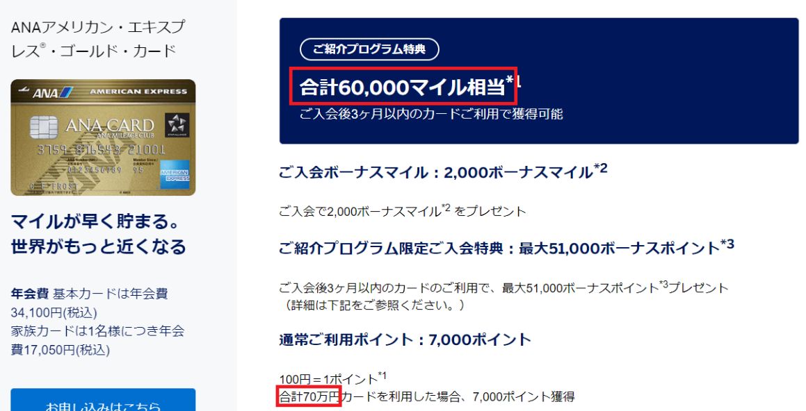 ANAアメックスゴールド