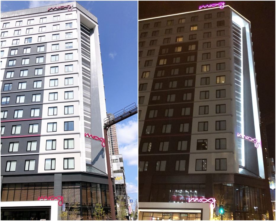 モクシー大阪新梅田外観