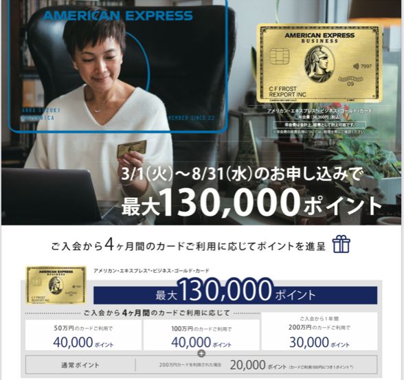 営業紹介ビジネスゴールド入会特典