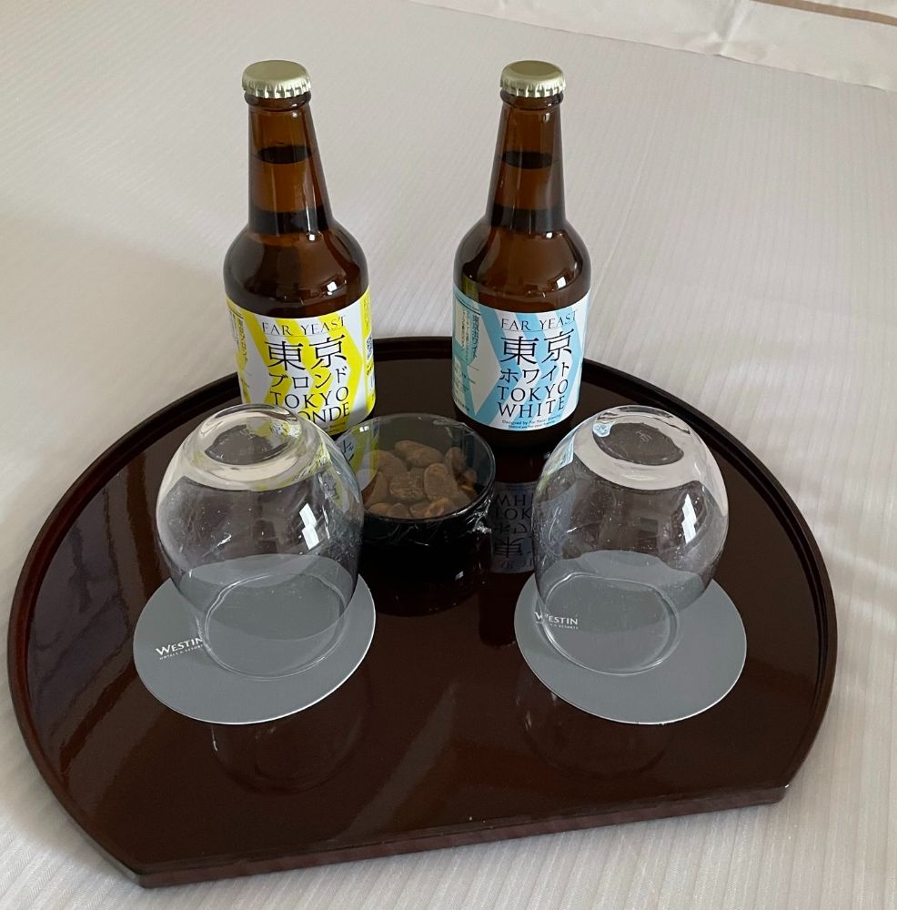 ウェルカムギフトのビール