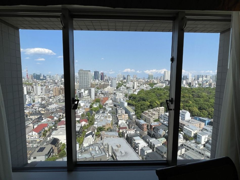 部屋から見える東京タワー